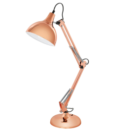 Lampe de table Borgillio cuivre E27 40 W EGLO
