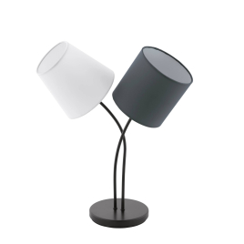 Lampe de table Almeida noire, anthracite et blanche E14 2 × 40 W EGLO