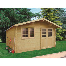 Abri de jardin en bois Visp 28 mm 4,18 x 3,88 m | SOLID