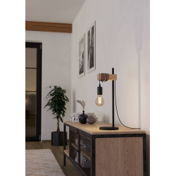 Lampe de table Townshend noire E27 10 W EGLO Lampe de table Townshend noire E27 10 W EGLO