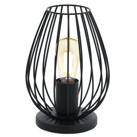 Lampe de table Newton noire Ø 16 cm E27 60 W EGLO