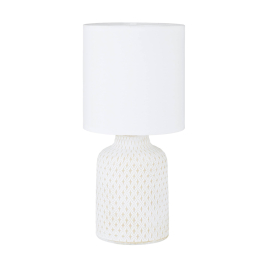 Lampe de table Bellariva blanche Ø 15 cm E14 40 W EGLO
