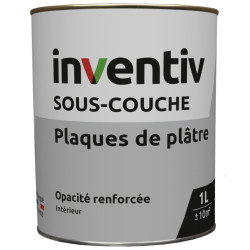 Sous-couche pour plaques de plâtre Pro blanc mat 1 L INVENTIV