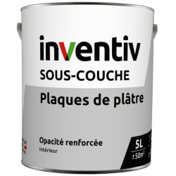 Sous-couche pour plaques de plâtre Pro blanc mat 5 L INVENTIV