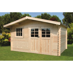 Abri de jardin en bois Salzburg 34 mm 3,88 x 2,98 m | SOLID
