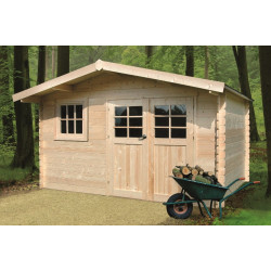 Abri de jardin en bois Linz 34 mm 3,88 x 3,88 m | SOLID