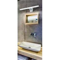 Applique murale LED pour salle de bain Pandella 2 argent 7,4 W EGLO