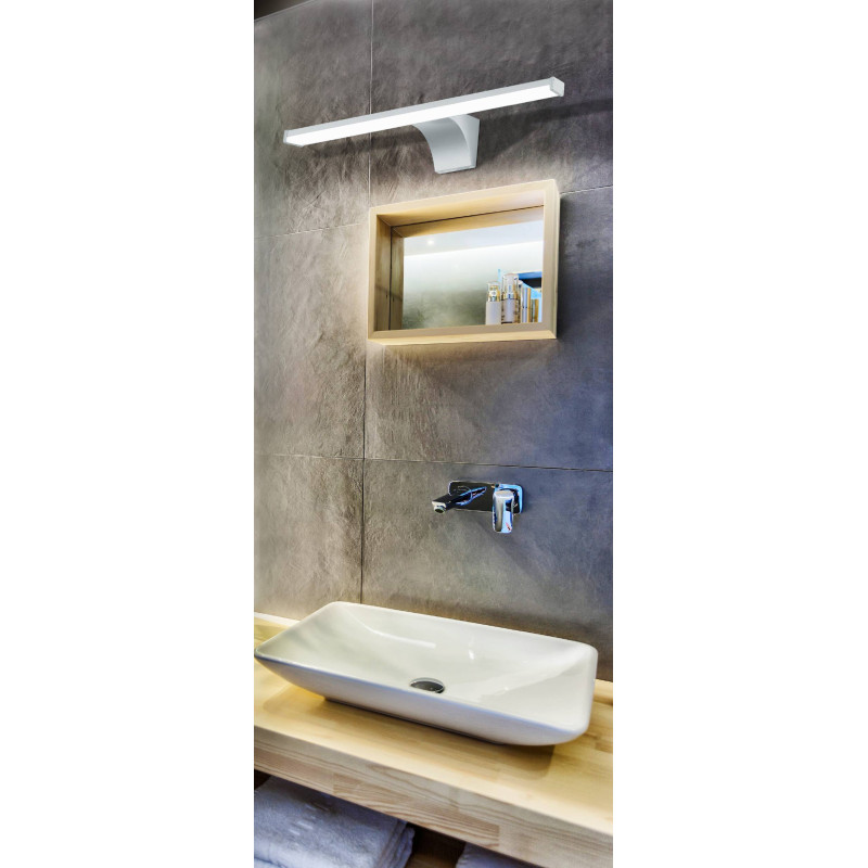 Applique murale LED pour salle de bain Pandella 2 argent 7,4 W EGLO
