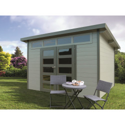 Abri de jardin en bois Venezia 3,33 x 2,73 m porte double | SOLID