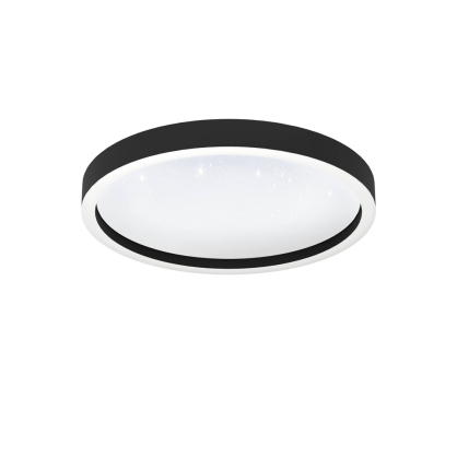Plafonnier LED Montemorelos-Z noir dimmable Ø 42 cm 17,8 W EGLO