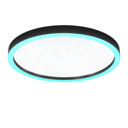 Plafonnier LED Montemorelos-Z noir dimmable Ø 57 cm 34,5 W EGLO