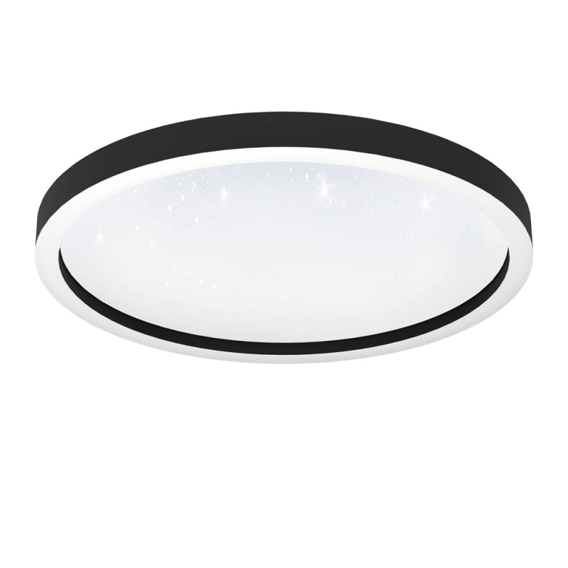 Plafonnier LED Montemorelos-Z noir dimmable Ø 57 cm 34,5 W EGLO