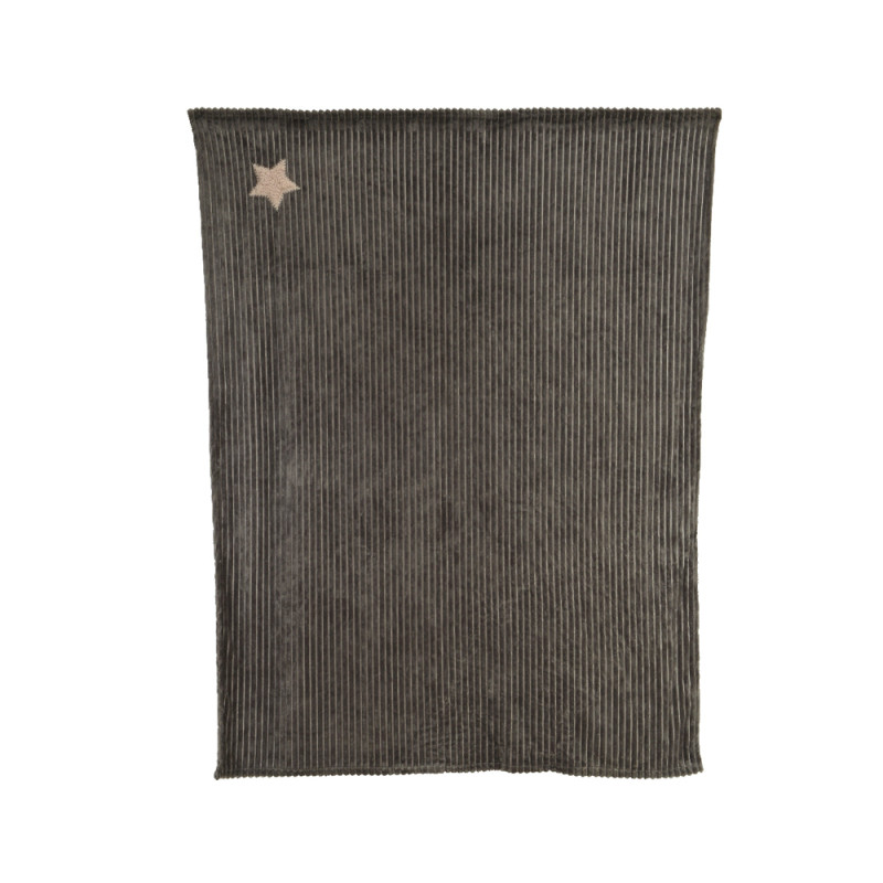 Plaid de Noël gris 150 x 200 cm DECORIS