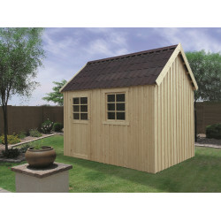 Abri de jardin Oleron 16 mm 3,08 x 2,10 m SOLID