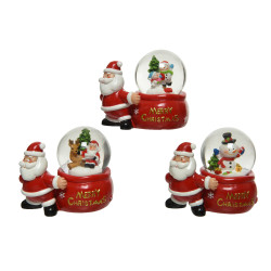Boule à neige avec figurine 8 x 5,4 x 6,7 cm DECORIS