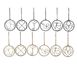 Figurine en fer à suspendre Ø 12 cm DECORIS