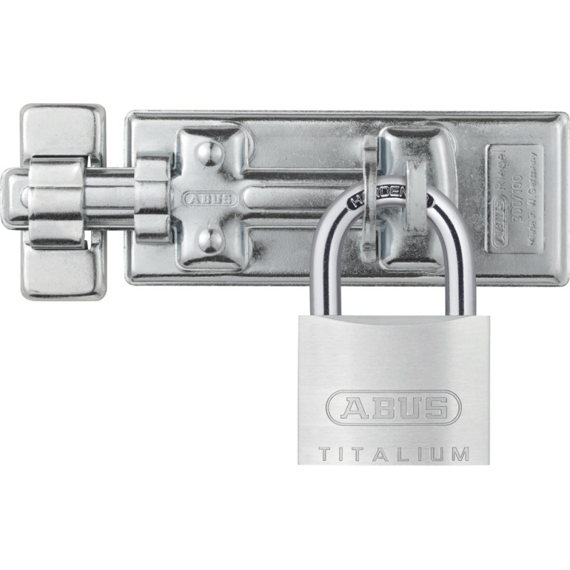 Porte cadenas 300/100 avec cadenas 54TI/40 argent ABUS