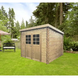 Abri de jardin en bois Hof 19 mm 2,48 x 2,48 m | SOLID