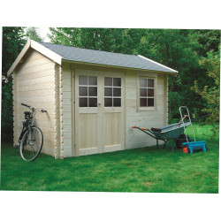 Abri de jardin en bois Arles 28 mm 3,58 x 2,38 m | SOLID