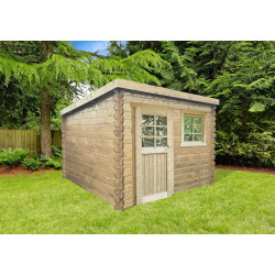 Abri de jardin en bois Nevers 28 mm 2,38 x 2,38 m | SOLID