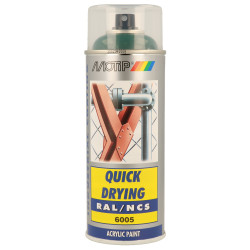 Peinture Acrylique Spray Vert Mousse – Séchage Rapide | MOTIP