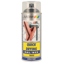 Peinture Acrylique Noir Brillant – Séchage Rapide | MOTIP