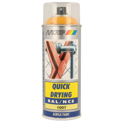 Peinture Acrylique Jaune Narcisse 0.4L – Séchage Rapide | MOTIP