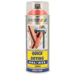 Peinture Acrylique Orange Sanguine – Séchage Rapide | MOTIP