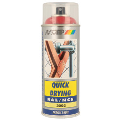 Peinture Acrylique Rouge Carmin – Séchage Rapide | MOTIP