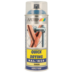 Peinture Acrylique Spray Bleu Azur – Séchage Rapide | MOTIP