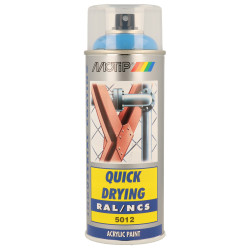 Peinture acrylique en spray Quick Drying bleu clair 0,4 L MOTIP