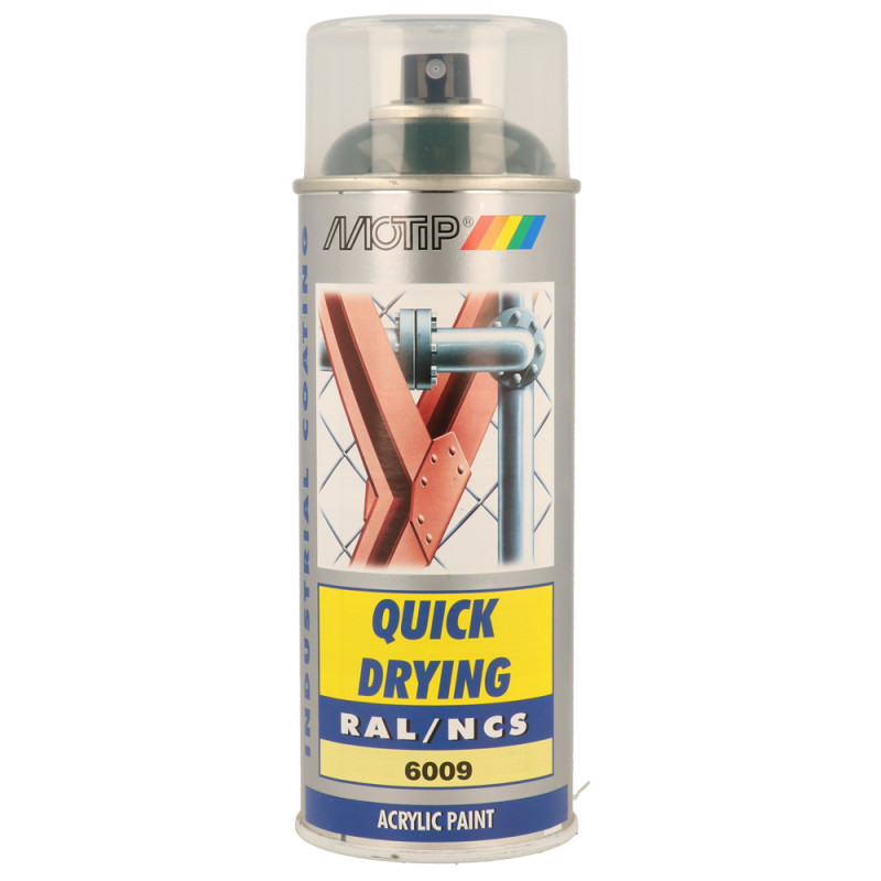 Peinture acrylique en spray Quick Drying vert sapin 0,4 L MOTIP