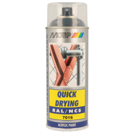Peinture acrylique en spray Quick Drying anthracite 0,4 L MOTIP