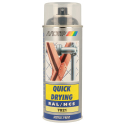 Peinture Acrylique Spray Gris Noir – Séchage Rapide | MOTIP