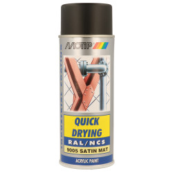 Peinture Acrylique Noir Satiné – Séchage Rapide | MOTIP