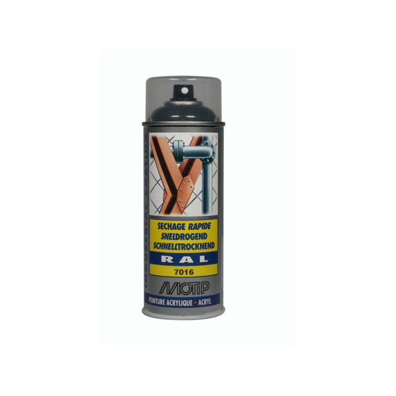 Peinture acrylique en spray Quick Drying aluminium blanc 0,4 L MOTIP