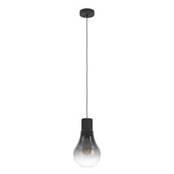 Suspension Chasely noire Ø 20 cm E27 40 W EGLO