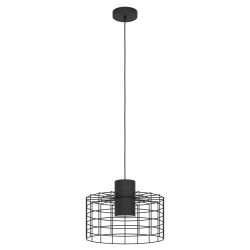 Suspension Milligan noire Ø 38 cm E27 40 W EGLO