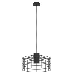 Suspension Milligan noire Ø 48 cm E27 40 W EGLO