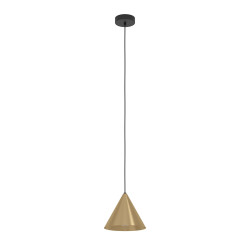 Suspension Narices noire, laiton brossé et or Ø 22 cm E27 40 W EGLO