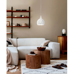 Suspension Roccaforte blanche Ø 17 cm E14 40 W EGLO Suspension Roccaforte blanche Ø 17 cm E14 40 W EGLO
