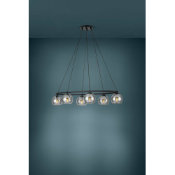 Suspension Daguelle noire E14 6 × 25 W EGLO Suspension Daguelle noire E14 6 × 25 W EGLO
