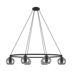 Suspension Daguelle noire E14 6 × 25 W EGLO