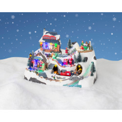 Scène de Noël animée LED LUMINEO