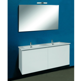 Ensemble de salle de bain Joëlle avec miroir blanc 120 cm VAN MARCKE