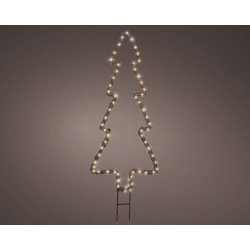 Sapin LED sur support 71 cm blanc chaud LUMINEO