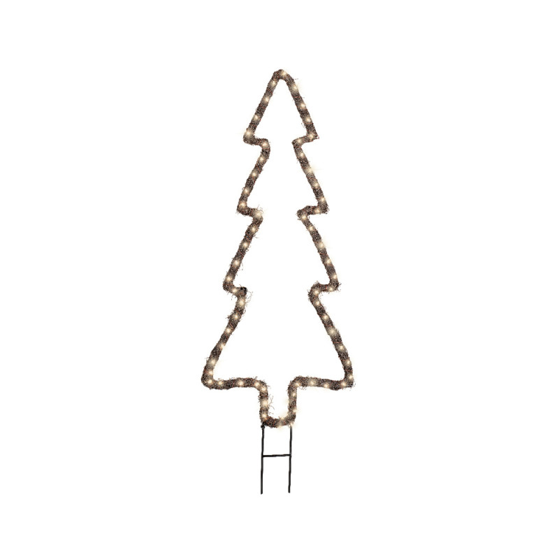 Sapin LED sur support 71 cm blanc chaud LUMINEO