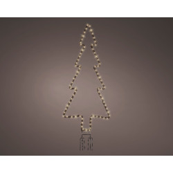 Sapin LED sur support 107 cm blanc chaud LUMINEO