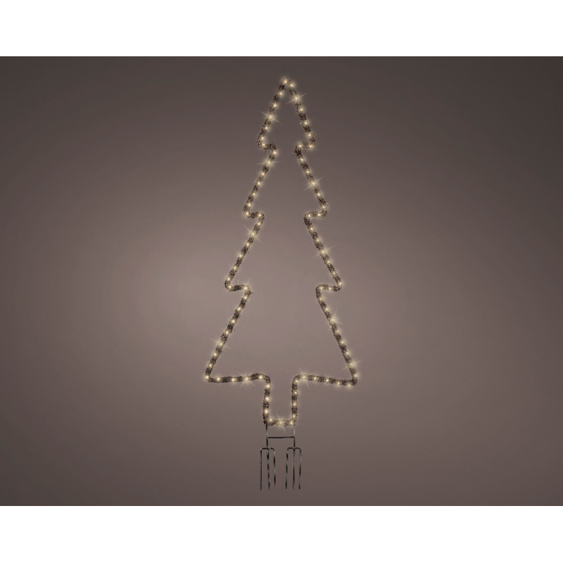 Sapin LED sur support 107 cm blanc chaud LUMINEO
