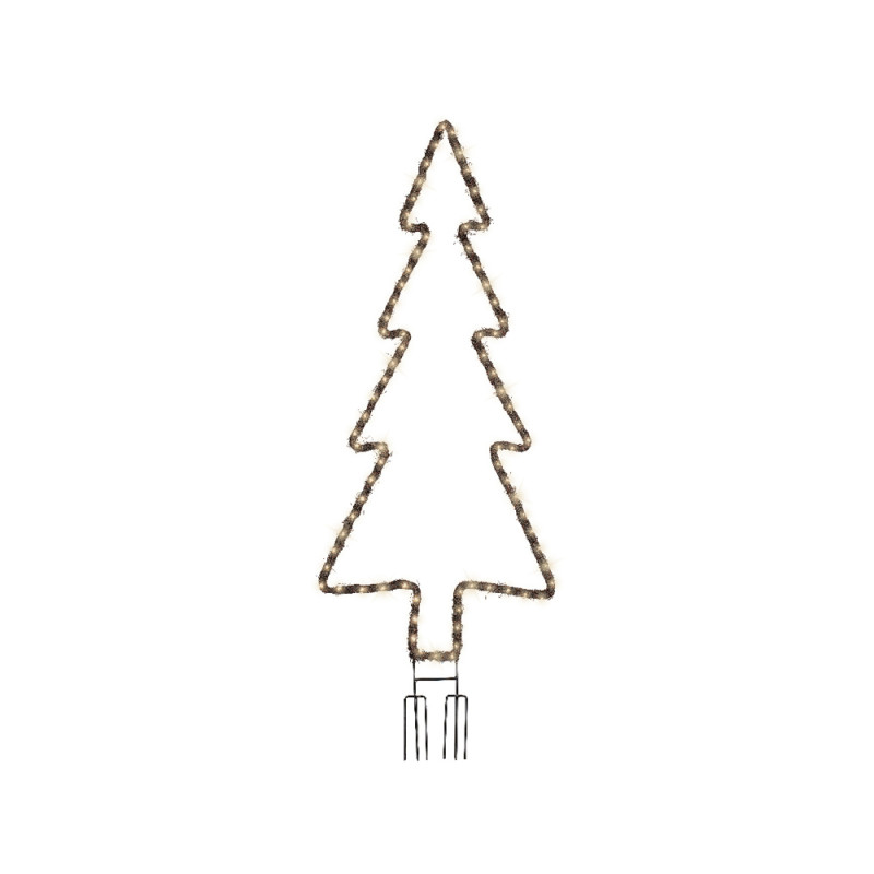 Sapin LED sur support 107 cm blanc chaud LUMINEO